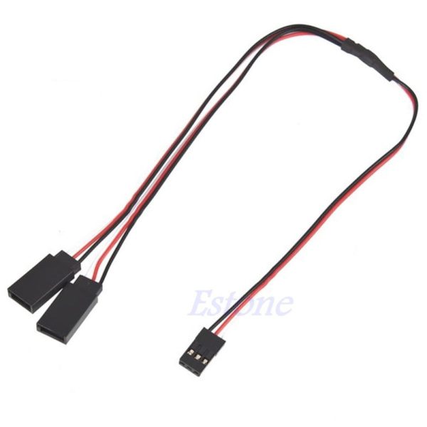 1Pcs 300mm 30cm Servo Y Extension Lead Wire Cable f RC Futaba JR Servo Part New Fashion