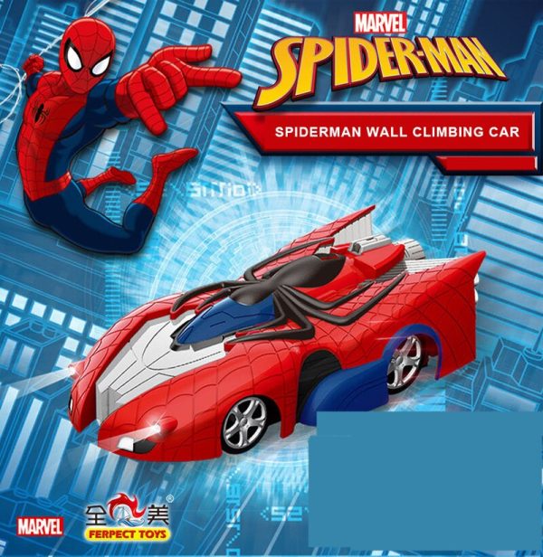 2019 Spider Man RC Wall Climbing Super Racing Car Remote Control Car with LED Light Early Education Best Gift for Child Sale