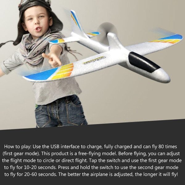 Toy Children Streamline Gift Capacitor Hand Throwing Electric Educational Model Funny Diy Glider Foam Rc Airplane Supply