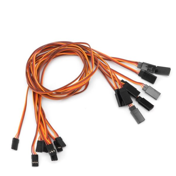 10Pcs 500mm Servo Extension Lead Wire Cable For RC Futaba JR Male to Female 50cm Supply