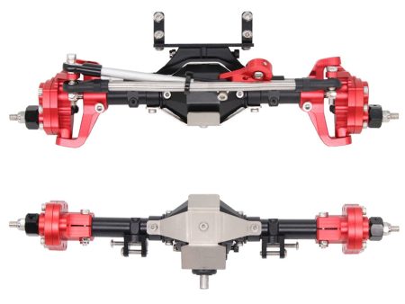 SCX10 Aluminum CNC Anodized Full Front Rear Portal Axle for 1 10 RC Crawler Car Axial SCX10 II 90046 90047 Upgrade Parts Online Hot Sale