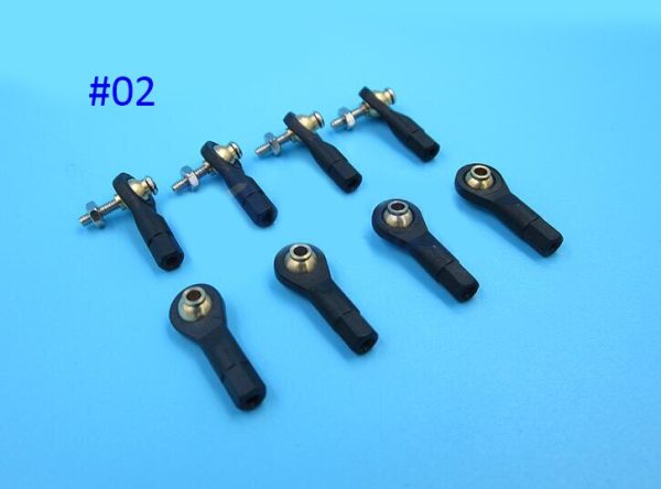 20Pcs M2 M2.5 M3 Plastic Ball Joint 2 3mm Tie Link Rod End Holder Wear Resisting Connector For Rc Boat Car Airplane Trucks Buggy Sale