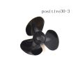 1PCS RC Boat Three Blades Paddle Nylon Boat Propeller Positive & Reverse Screw RC Boat Propeller 12 SIZE Hot on Sale