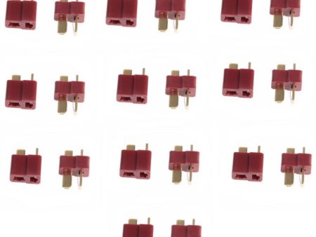 10Pairs 20PCS T Plug Male Female Deans Connectors For RC LiPo Battery RC FPV Racing Drone Discount