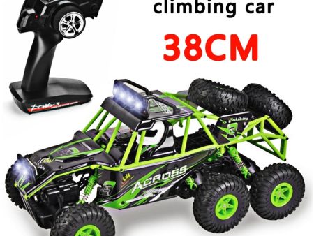 2019 The New Wltoys 18628 rc car 1:18 six-wheel drive climbing car 2.4G remote control big foot off-road vehicle large size 38cm Cheap