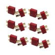 20pcs Anti-skidding Deans Plug T Style Connector Female   Male for RC Lipo Battery ESC Rc Helicopter (10pair) on Sale