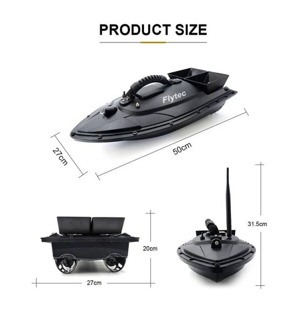 LeadingStar Flytec 2011-5 Electric Fishing Bait RC Boat 500M Remote Fish Finder 5.4km h Double Motor Toys Kit   RTR Version Discount