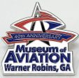 Museum of Aviation 40th Anniversary Lapel Pin Hot on Sale