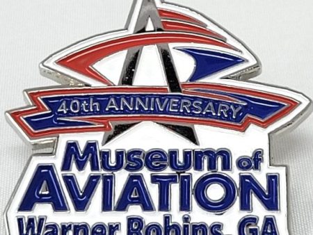 Museum of Aviation 40th Anniversary Lapel Pin Hot on Sale