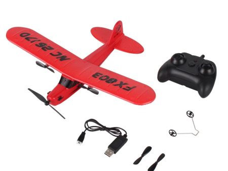 2019 NEW OCDAY FX803 Remote Control RC Plane Glider Aerodone Toy Children Audult 150m Foam Airplane Red Blue Battery Drones Sale