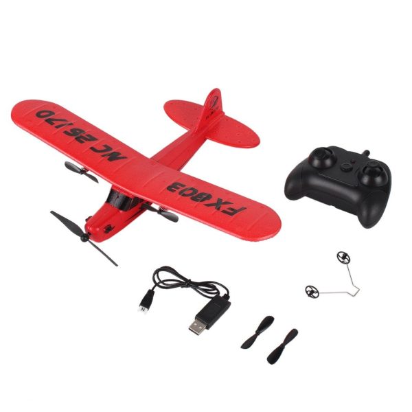 2019 NEW OCDAY FX803 Remote Control RC Plane Glider Aerodone Toy Children Audult 150m Foam Airplane Red Blue Battery Drones Sale