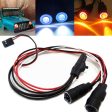 2 LEDs 10mm 13mm Red White Blue Yellow Green Angel Eyes LED Headlight Light For 1 10 RC Cars Truck Supply