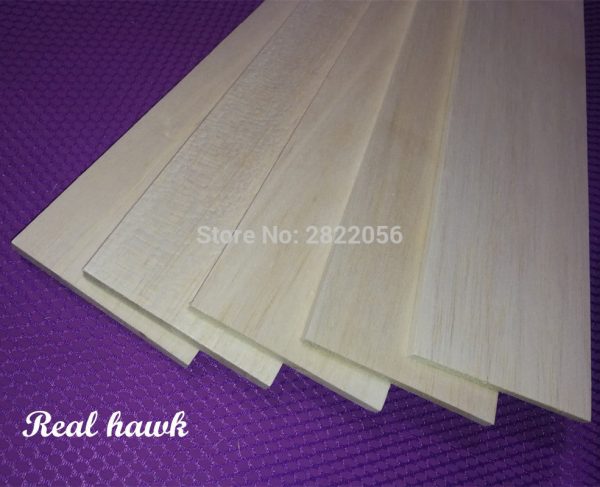 10pcs 500x100x0.75 1 1.5 2 2.5 3 4 5mm AAA+ Model Balsa wood sheets for DIY RC model wooden plane boat material Sale