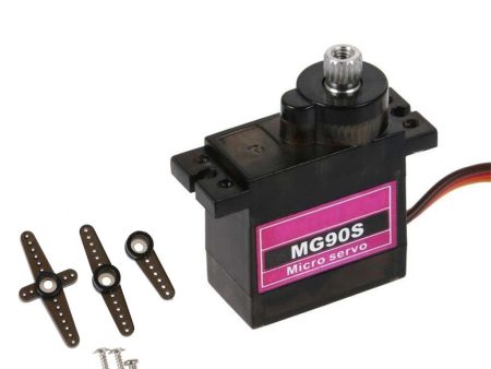 1PC MG90S Micro Metal Gear 9g Servo for RC Plane Helicopter Boat Car 360° Accessories Kids toys Brinquedos juguetes игрушки Fashion