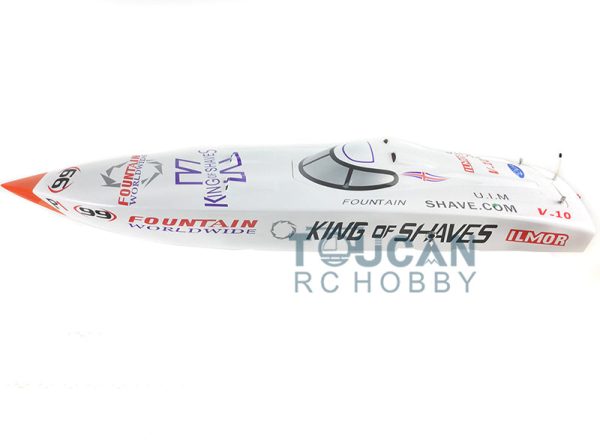 G26IP1 ARTR Gasoline 26CC-Clutch Engine RC Racing Boat Deep-V Shaft Rudder White TH02721 For Cheap