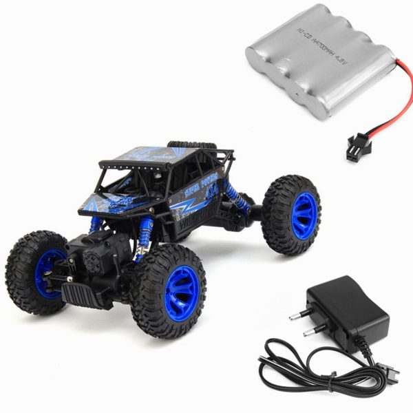 2.4GHz 1:18 Scale 4x4 Rock Crawlers Car RC Rock Crawler 4WD Off Road Race Truck Car Toy, EU Plug Supply