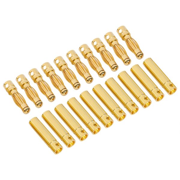 20pair lot 2.0mm 3.0mm 3.5mm 4.0mm Gold Bullet Banana Connectors Plug For ESC Battery Motor Online now