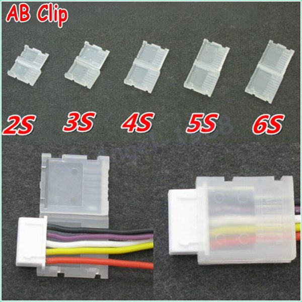 20pcs lot 2S 3S 4S 5S 6S JST-XH Balanced head protection Balance Plug Savers AB Clip Dropship Fashion