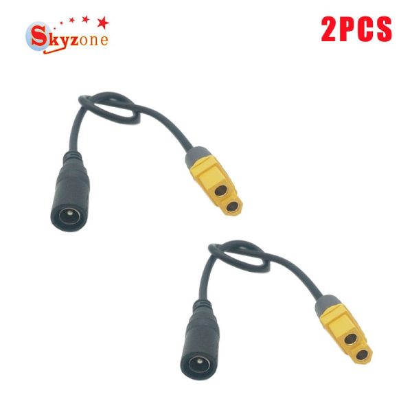 Universal XT60 to DC 5.5 2.1mm Female Adapter Power Cable For Fatshark Skyzone Aomway Goggles Cheap