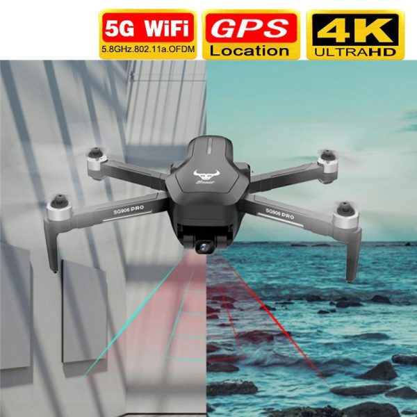 Sg906 Pro Drone 4k HD Mechanical Gimbal Camera 5g Wifi GPA System Supports Tf Card Flight 25 Min Rc Distance 1.2km on Sale