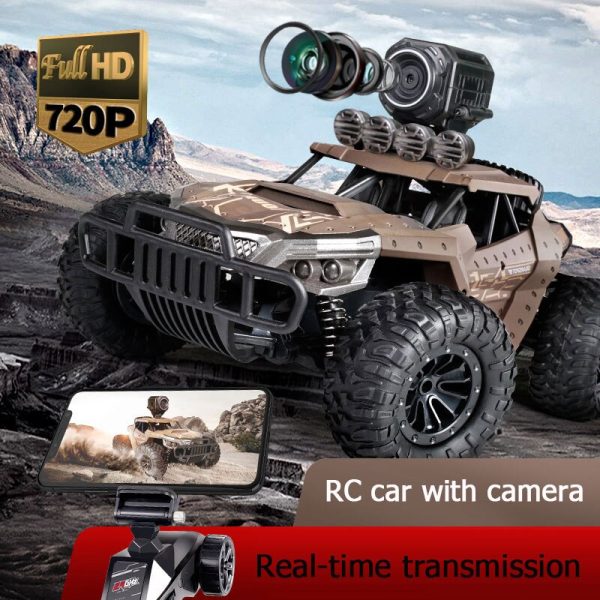 25KM H Electric High Speed Racing RC Car with WiFi FPV 720P Camera HD 1:18 Radio Remote Control Climb Off-Road Buggy Trucks Toys Sale