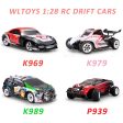 Wltoys 1:28 RTR RC Car 2.4G 4WD 4 Channles 30KM H RC Drift Car Racing Car K969 K979 K989 P939 For Selection Remote Control Car Discount