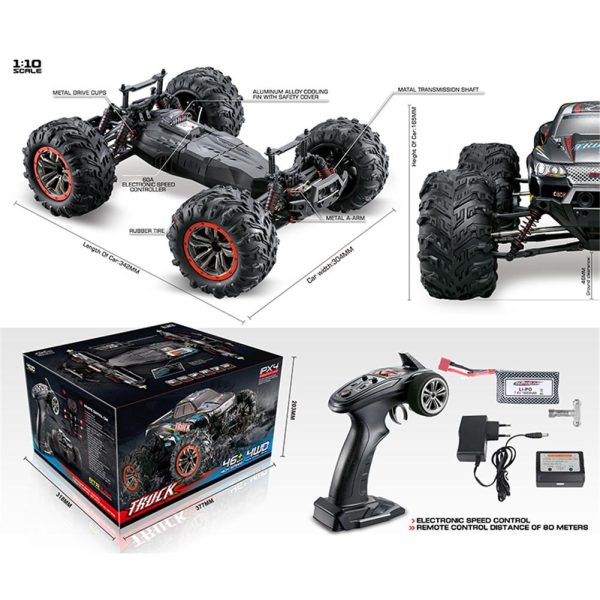 XINLEHONG TOYS RC Car 9125 2.4G 1:10 1 10 Scale Racing Car Supersonic Truck Off-Road Vehicle Buggy Electronic Toy Supply