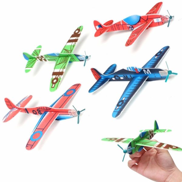 Trendy 10pcs Coloured Helicopter kids Toy Birthday Party Fantastic Gift Flying Glider Planes Kids Toys High Quality Online