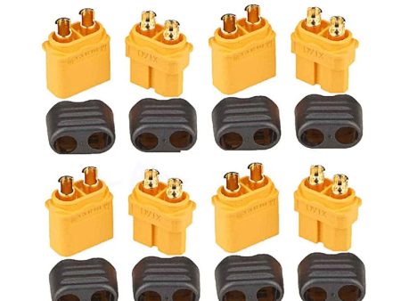 10pcs Amass XT60h connector XT60-T plug with Sheath Housing Female   male XT60 plug for RC Lipo Battery rc cars fpve drones on Sale