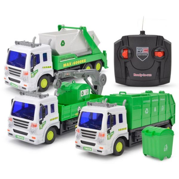 1:16 Large Garbage Truck Toys Kids Clean Car Boys Sanitation Trash Trucks Big Vehicle Alloy Car Model Children Christmas Gift Online now