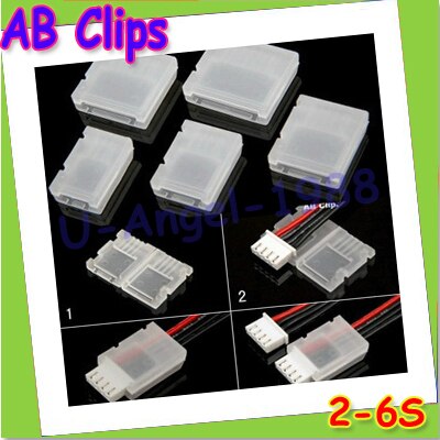 20pcs lot 2S 3S 4S 5S 6S JST-XH Balanced head protection Balance Plug Savers AB Clip Dropship Fashion