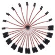 10pcs 300mm 500mm FPV Servo Y Extension Cable 30cm Cord Y Lead 50cm Wire for JR Futaba Aileron Double Power Connection RC Drone Online now