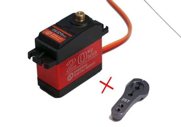 1pcs Waterproof servo DS3218 Update high speed metal gear digital servo baja servo 20KG .09S for 1 8 1 10 Scale RC Cars Part Online