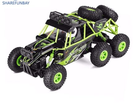 Wltoys 18628 rc car 1:18 six-wheel drive climbing car 2.4G remote control big foot off-road vehicle large size 38cm Discount