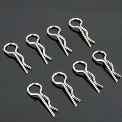 Surprise price 8pcs 1 10 1 16 Stainless Steel Body Clips Pins For HPI Himoto HSP RC Car Racing Shell wind tail parts For Cheap