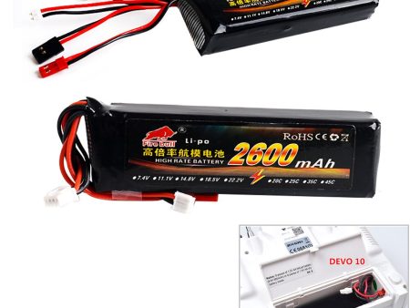 1 pcs 11.1V 2600mAh 8C 3S Li-Poly RC Battery for Walkera DEVO 7 DEVO 10 DEVO12E F12E WFLY9 RadioLink AT9 AT10 Transmitter Online Hot Sale