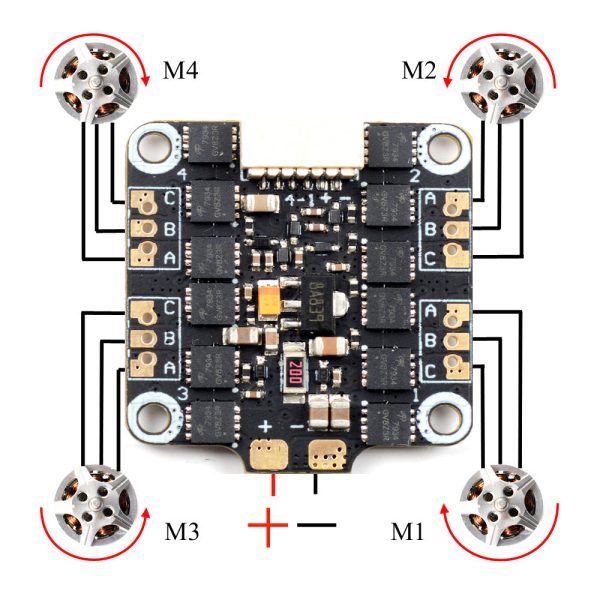 TalonX 15A 4 in 1 2-4S BLHeli_S Dshot 600 ESC Electronic Speed Controller for RC Racing Drone Quadcopter Accessories Online