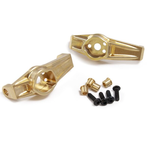 YEAHRUN 1Pair Heavy Duty Brass Front Hub Carrier for Traxxas TRX4 1 10 RC Crawler Counterweights Sale