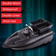 Double hopper 500M Distance Double LED Night Light RC Fishing Bait Boat Fixed speed Cruise Automatic Feed Fishing Bait Boat Toy Discount