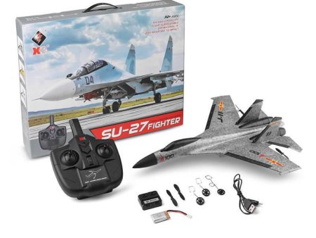 SU-27 High Simulation RC Warplane Ultra-light EPP Impact Resistnce 3-Channel Remote Control Fighter Plane Airpalne Model Toys on Sale