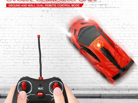 2019 Creative RC Car Wall Racing Car Toys Climb Ceiling Climb Across the Wall Remote Control Car Toy RC Car Boy Christmas gift For Sale