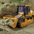 XM-6822L RC Truck 6CH Bulldozer Caterpillar Tractor Car Model Engineering Car With Lighyt Toy Equipped With USB Charging Cable Discount