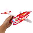 DIY Foam Rubber bands biplane Inertial Glider Aircraft Illuminate LED light rc biplane model toy biplane airplane usb charging Online Sale