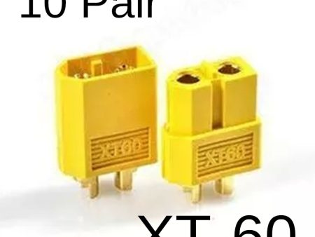 Wholesale 10 Pair Of XT60 XT-60 Male Female Bullet Connectors Plugs For RC Lipo Battery Free Shipping Cheap