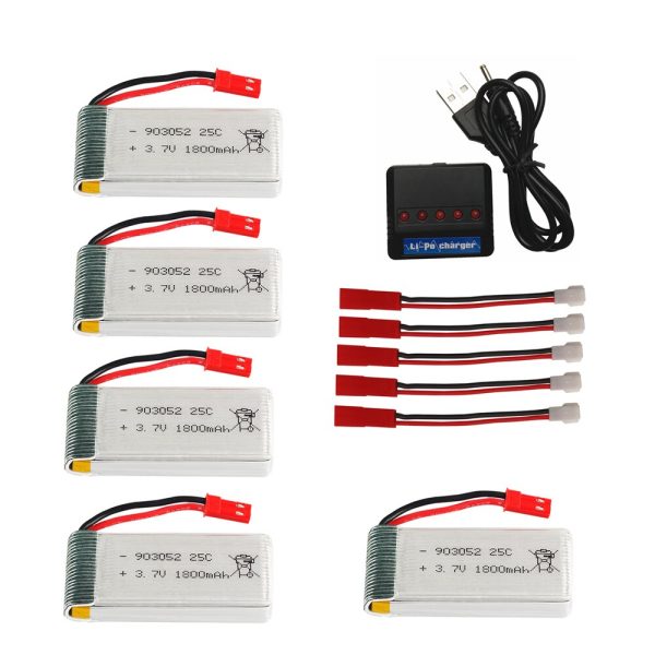 Upgrade Battery 3.7v 1800mAh lipo Battery for KY601S SYMA X5 X5S X5C X5SC X5SH X5SW X5UW X5HW M18 H5P HQ898 H11D H11C Drone Cheap