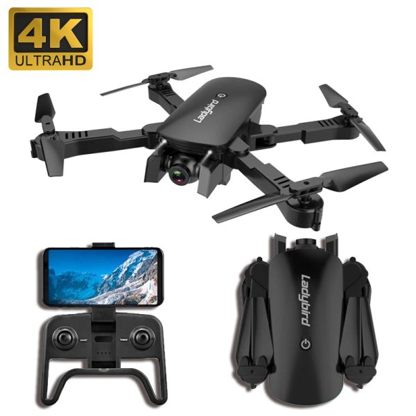 2019 New drone 4K HD aerial camera quadcopter optical flow hover smart follow dual camera remote control helicopter with camera Sale