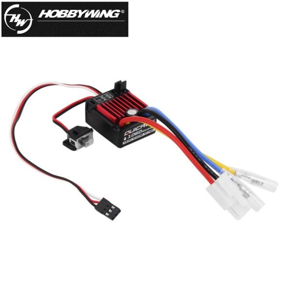 1pcs Original HobbyWing QuicRun 1060 60A Brushed Electronic Speed Controller ESC For 1:10 RC Car Waterproof For RC Car For Discount