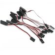 10pcs 100mm 150mm 200mm 300mm 500mm RC Servo Extension Cord Cable Wire Lead JR For Rc Helicopter Rc Drone For Cheap