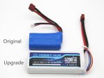 1PCS Hobby Hub RC Lipo Battery 2s 7.4V 5200mAh 10C Max 60C For Wltoys 12428 12423 upgrade Battery parts For RC Car Lipo Discount