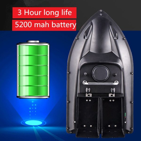 Double hopper 500M Distance Double LED Night Light RC Fishing Bait Boat Fixed speed Cruise Automatic Feed Fishing Bait Boat Toy Discount